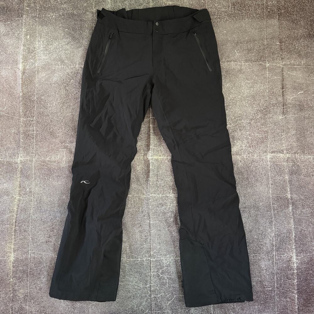 Men's KJUS Regular Fit Black Dermizax EV Stretch Insulated Ski Pants Sz 54 (XL)
